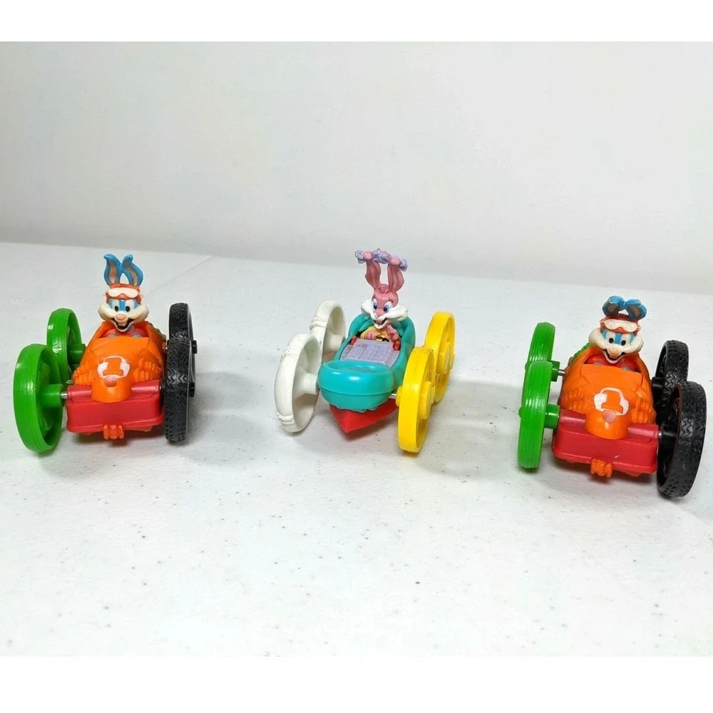 Vintage Tiny Toon Adventures Flip Cars Lot Babs Buster Bunny Plucky Duck 1990s